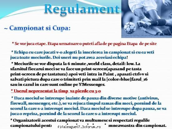 aici gasit !! regulament